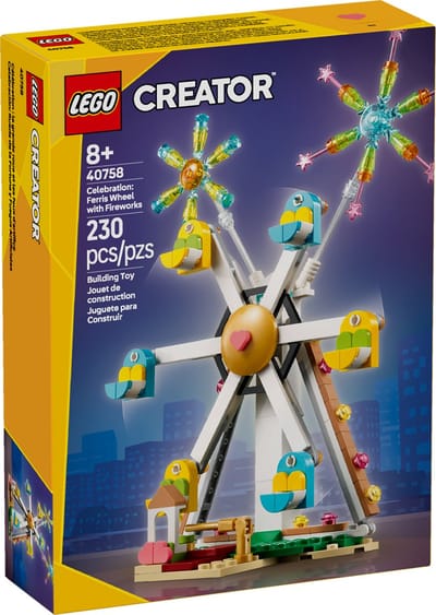 LEGO Creator Celebration: Ferris Wheel with Fireworks 40758, Bouwpakket, 8 jaar, Kunststof, 230 stuk(s)