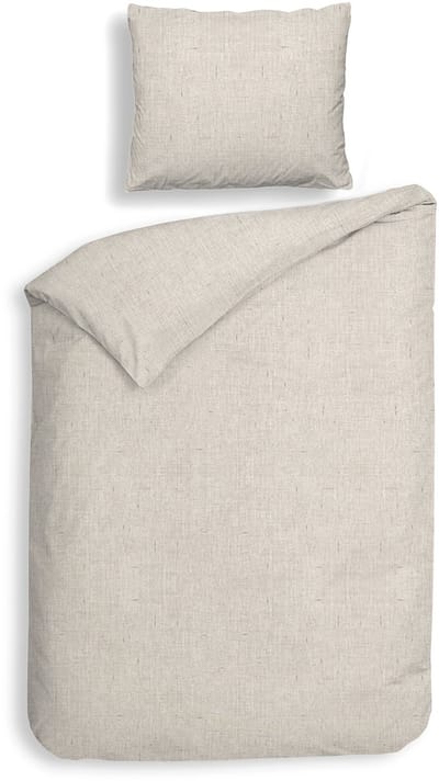Heckettlane Dekbedovertrek Franela - Effen Bedlinnen - 140x200-220 cm - Eenpersoons - Beige - Dekbedovertrek van 100% Katoen-Flanel