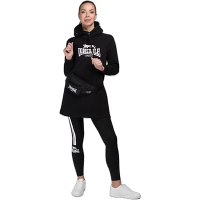 Lonsdale dameshoodie Pitlessie-sweatjurk met capuchon