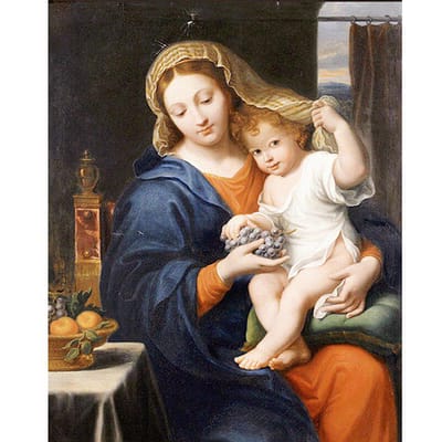 Peinture diamant 5D à faire soi-même, Portrait vierge et enfant, points de croix, motifs de broderie, strass 20X30CM brown