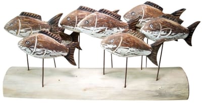 Ornament Otto 10 vissen 52x26 cm
