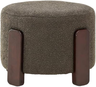 Svea - Nova hocker - boucle - donkergrijs