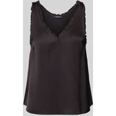 Scotch & Soda V-neck Ruffle Tank Meteorite Größe: 36 | Tanktops Outlet | Damen