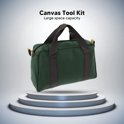 Gereedschapstas Waterdicht - Canvas Draagtas - Brede Mond - Heavy-Duty - Multitooltas - Sterk Draagvermogen - Werktas