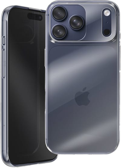 Tactical, Hoesje Geschikt voor Apple iPhone 17 Pro Compatibel met Draadloos Opladen Qi, Transparant