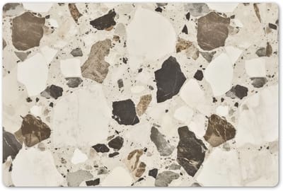 Placemats 45x30 cm - Placemat kunststof - 1 stuk - Neutral - Stenen - Decoratie - Terrazzo - Borden onderleggers - Decoratie voor op tafel - Keuken tafeldecoratie accessoires - Vinyl onderlegger - Tafelversiering