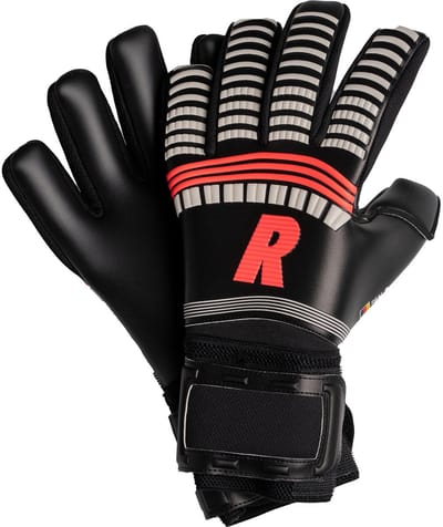 Real Spyder 3.0 Keepershandschoenen - Zwart / Wit / Fluorood | Maat: 9