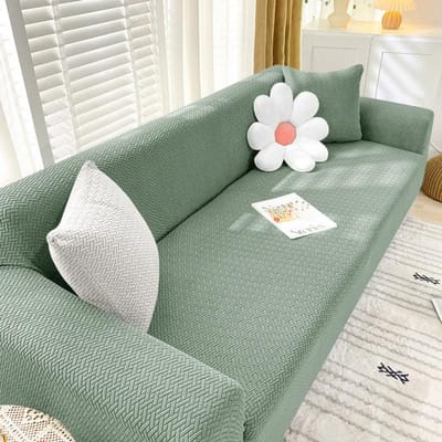 Housse de canapé épaisse en forme de T, housse anti-salissure pour salon, housse de fauteuil en jacquard extensible, housse de canapé d'angle 1/2/3/4 places 2 seats (140-180cm) gray