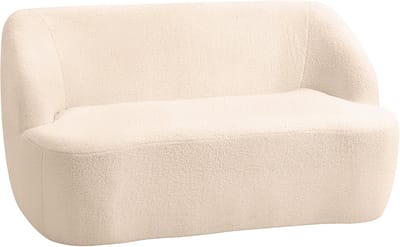 HOMCOM-Loveseat-142x85x73.5cm-Toulette stof-Beige