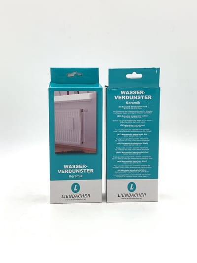 Waterverdamper radiator - 2x - Wit - 8 x 20 cm - luchtbevochtiger radiator - Verdampingsbakje - reliëf - keramisch