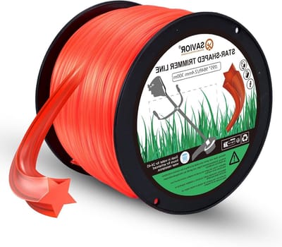 Maaidraad Grastrimmer - Trimmerlijn Nylon - Gazon Onderhoud - Stervormig Ontwerp - 24 mm x 300 m - Nylon