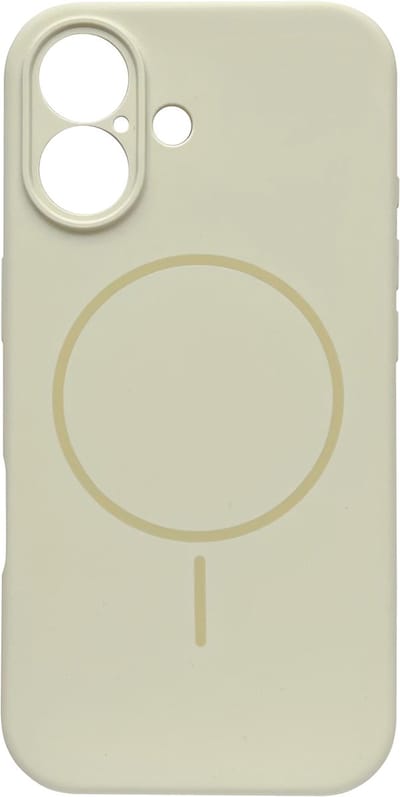 Casemania Hoesje Geschikt voor Apple iPhone 17 - Ivory Wit - Zachte Liquid Siliconen Magnetisch Back Cover Case - Geschikt voor MagSafe - Telefoonhoesje met Camera Bescherming