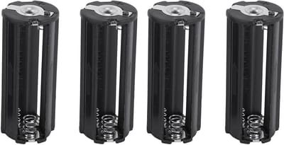 Batterijhouders - Batterijbox AAA - Zaklamp Reparatie - Voor 3 AAA Batterijen - 53 x 21 mm - Zwart