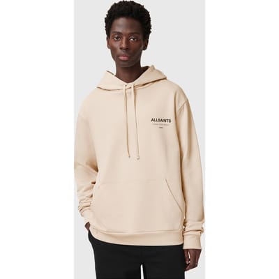 AllSaints Underground Oth Hood Dusty Light Brown Taglia: L | Felpe con cappuccio Outlet | Uomo | Marrone