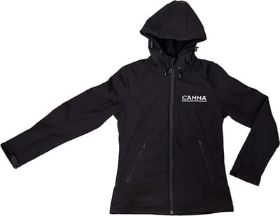 Softshell jas zwart met CANNA logo man S