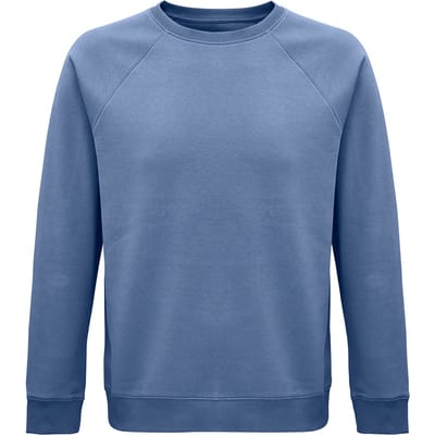 SOLS Unisex Adult Space Organic Raglan Sweatshirt (Blauw)