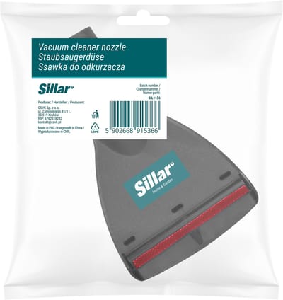 Sillar Stofzuigerborstel - Meubelzuigmond met Velours voor Stofzuiger – 35 mm Aansluiting – Geschikt voor Kärcher – 1 Stuk