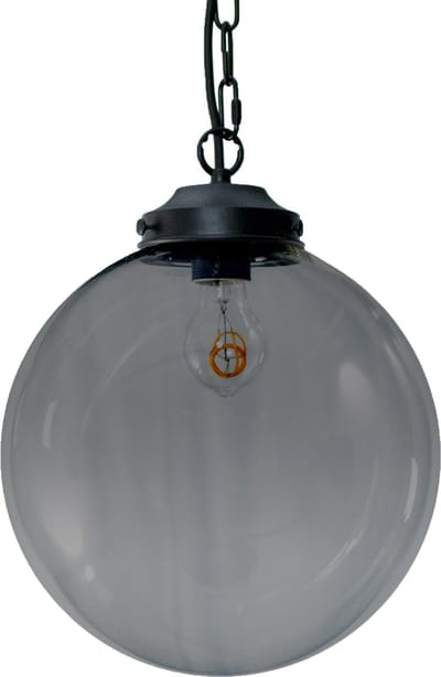 Metz Smoke Glazen Design Hanglamp - ⌀30x32cm - Zwart
