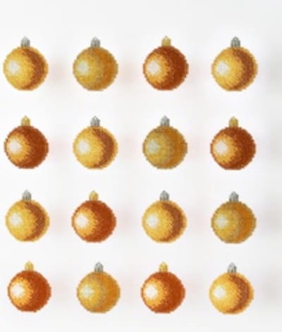 MiniArt Crafts, Golden Christmas Baubles, 40x40 cm (nivo: standaard)