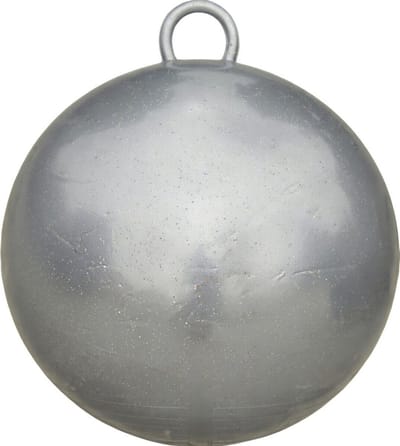 Skippybal 70cm Zilvergrijs met Glitter