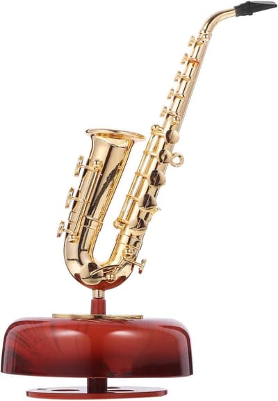 Muziekdoos Vintage - Decoratief Speelgoed - Huis Decoratie - Uniek Instrument Ontwerp - 20 cm Hoog - Goud