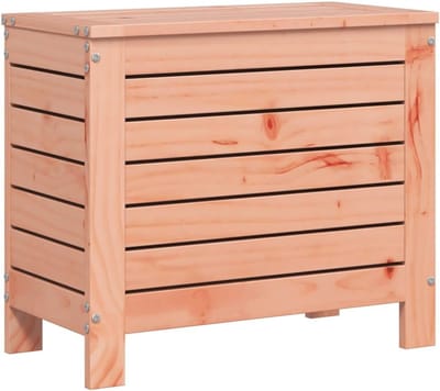 Houten Voetensteun - Tuin Poef - Buiten Ontspannen - Geïntegreerde Opbergruimte - 62 x 52 cm - Onbehandeld Hout