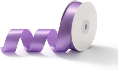 25mm x 23m Satijnen Cadeaulint in Paars voor Bruiloften, Cadeauverpakking en Creatieve Projecten