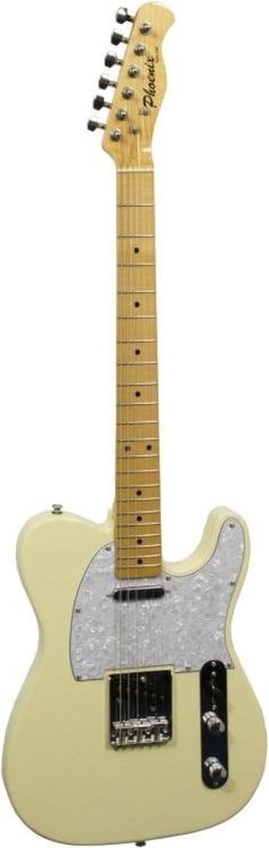 Phoenix Elektrische Gitaar Telecaster Eg-492mf 25 1/2" Beige