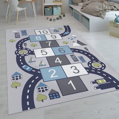 Paco Home Kindertapijt Laagpolige Vloerkleden Voor Kinderkamer Speelkleed Meerkleurig 200 cm Rund