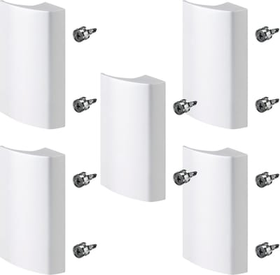 5 x SOTECH balkondeurgreep SEJA II aluminium wit 85 x 40 x 20 mm deurgreep terrasdeurgreep