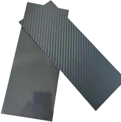 Koolstofvezel Plaat - Carbon Fiber Sheet - Doe-het-zelf Projecten - Hoge Sterkte Lichtgewicht - 100x250 mm - Mat Zwart