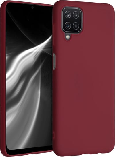 kwmobile telefoonhoesje geschikt voor Samsung Galaxy A12 - Hoesje voor smartphone - Back cover in rabarber rood