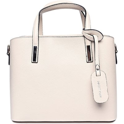 Anna Luchini Beige Rundleer Tas