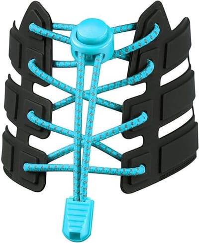 Elastische veters - Lock laces - Lock veters - Schoenveters - Sportschoenveters - Hardlopen - Kinderveters - Elastiek - Niet meer strikken - Zonder veterstrikken - Sneaker veters - Lichtblauw - Jonyx