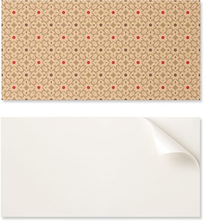 Zelfklevende tegels met print - Perfect voor de keuken. Bloemenpatroon in een raster van 6x60x30 cm.