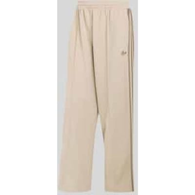 Loose fit sweatbroek van katoenmix met persplooien