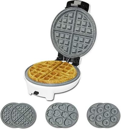 Wafelijzer met Verwisselbare Platen - Wafelijzer met Uitneembare Platen - Wafelijzer 3-in-1