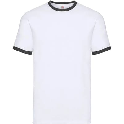 T-shirt Fruit of the Loom Ringer