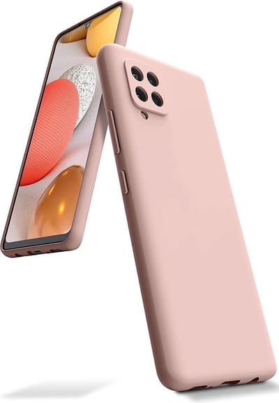 Hoesje Geschikt Voor Samsung Galaxy A42 hoesje - A42 5G hoesje Pink Sand - Hoesje Geschikt Voor Samsung Galaxy A42 hoesje Nano Liquid siliconen Backcover- hoesje Hoesje Geschikt Voor Samsung Galaxy A42