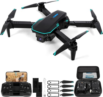 Aurixi® Drone Kind - Drone voor Kinderen - Kinder Drone - Zwart - 24cm x 6cm x 24cm