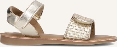Ton & Ton Meisjes Platte sandalen - Liva - Goudkleurig - Leer - - Maat 26