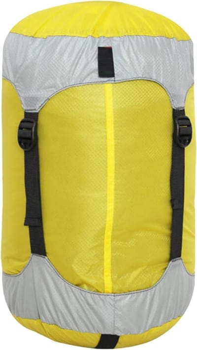 Compressiezakken voor reizen - Opbergzakken Kleding - Ruimte Besparen - Waterdichte Nylon Stof - 5-18L - Geel