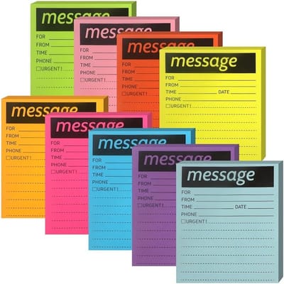 Gekleurde Gelinieerde Sticky Notes Pads (9 Stuks) - Zelfklevende Memo Blokken voor Kantoor, School en Thuis