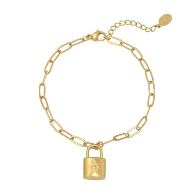 Armband Little Lock - Yehwang - Armband - One size - Goud