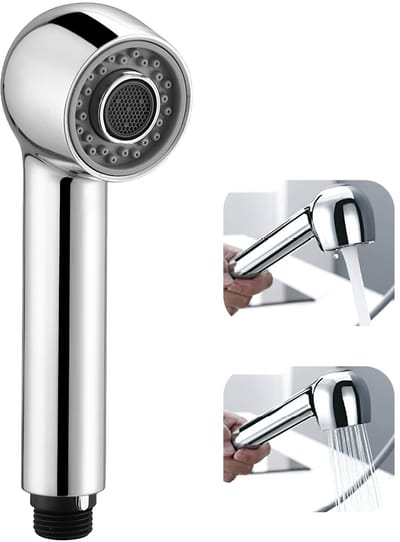 Dailygoods - Handdouche voor gootsteen, keuken, met 2 straalsoorten en waterbesparende beluchter, keukenkraan, vervangende handdouche van robuust ABS, compatibel met uittrekbare keukenkranen