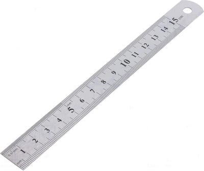 RVS liniaal - 15cm - topex