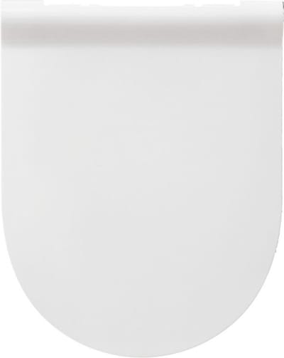 Ultradunne WC bril D-vorm – Toiletbril met deksel – Softclose – Easy Clean functie – Wit