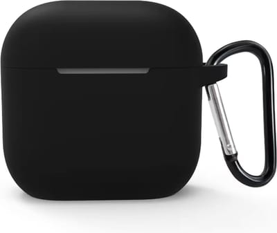 okido - Hoesje geschikt voor Airpods 4 - Silliconen case voor Airpods - Zwart - Case geschikt voor Apple AirPods 4 - Airpods hoes