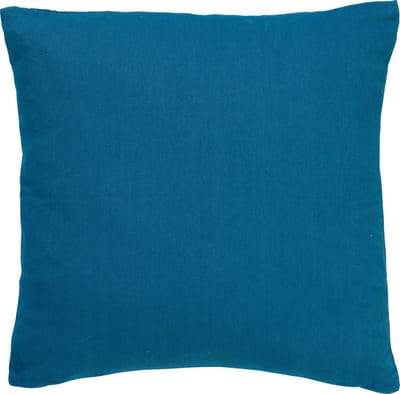 Dutch Decor JAMES - Kussenhoes 45x45 cm - duurzaam katoen - effen kleur - Provincial Blue - lichtblauw - met rits - zonder binnenkussen