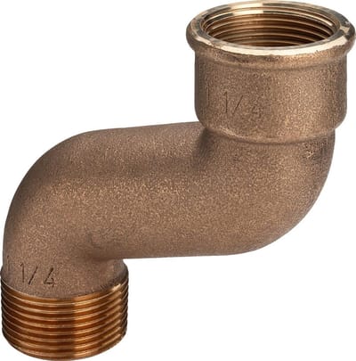 Viega S-bocht, R 1, Rp 1 roodkoper of siliciumbrons model 3004, 296667